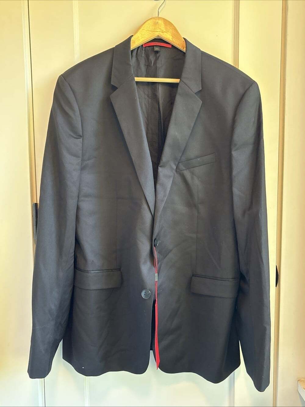 Hugo Boss Collection Extra Slim Fit Super 130 Wool Blazer 46R Black NWT